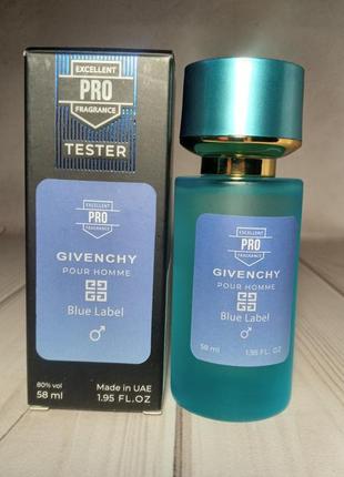 Тестер givenchy blue label pour homme 60 мл