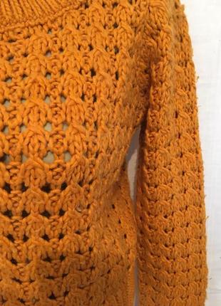 Стильная плотная ажурная кофта свитер / s2 фото