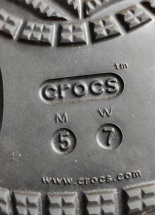 Шльопанці шльопки  крокс crocs м5 w7 р.37 довжина устілки 23 см.6 фото