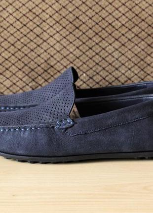 Мокасіни ecco hybrid moc kids 770313 оригінал натуральний нубук нові розмір 38,36 сині