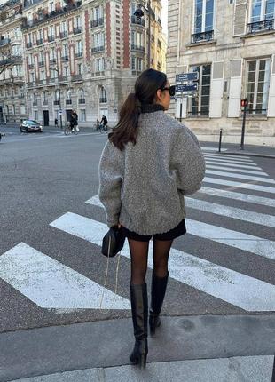 Бомбер oversize на подкладке. 6