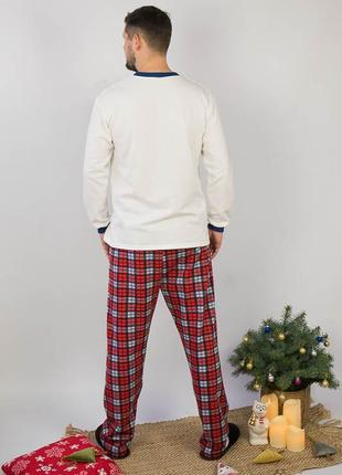Новорічна піжама з оленем, новогодняя пижама с оленем, новорічна піжама чоловіча2 фото