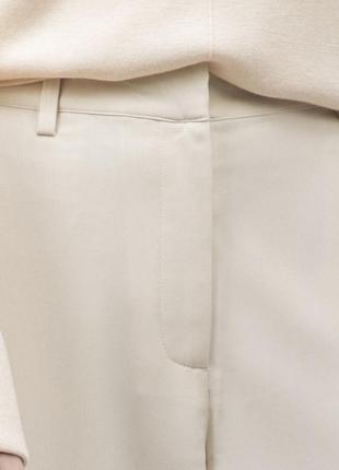 Широкие брюки трубы в молочном/кремовом цвете от na-kd4 фото
