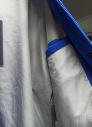 Куртка американка синяя подростковая unisex3 фото
