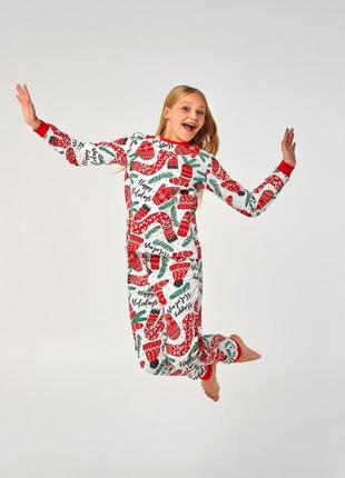 Детская пижама |  с начесом | 100% хлопок | 146, 152, 158, 164, 170 | идеальный новогодний подарок для девочки3 фото