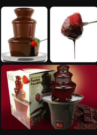 Міні шоколадний фонтан mini chocolate fontaine найкраща ціна!1 фото