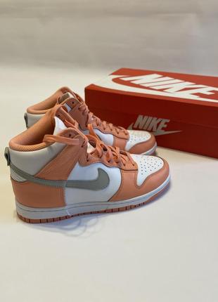 Нові оригінал кросівки leather nike dunk high