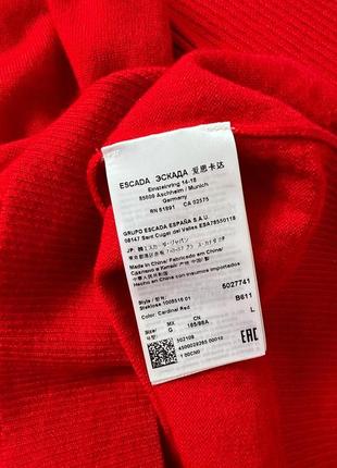 Роскошный шерстяной свитер от люксового бренда escada5 фото