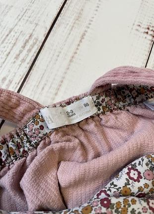 Вельветовый сарафан zara 2-3 года
