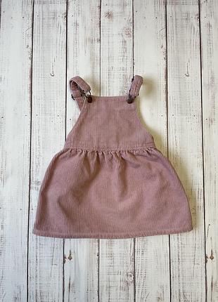 Вельветовый сарафан zara 2-3 года