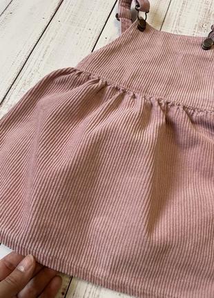 Вельветовый сарафан zara 2-3 года