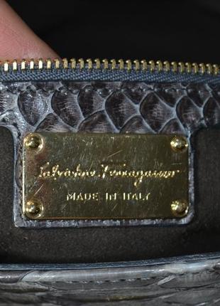 Salvatore ferragamo sofia pyton сумка кожаная оригинал7 фото