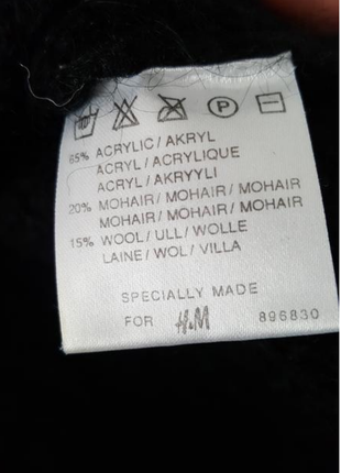 Свитер джемпер реглан кофта гольф h&amp;m шерсть и мохер 7