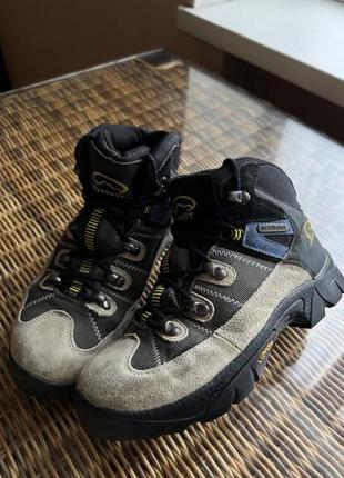 Зимові черевики everest waterproof vibram trekking оригінальні чорні бежеві2 фото