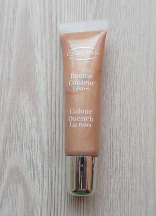 Блеск с гиалуроновой кислотой clarins colour quench lip balm 03 candy pink бежевый нюд2 фото