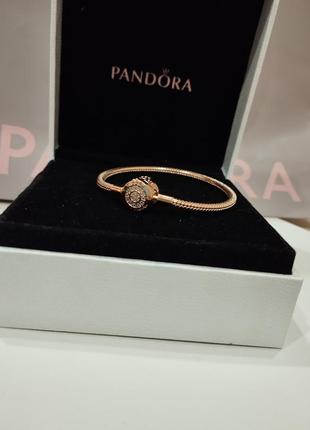 Серебряный браслет pandora корона