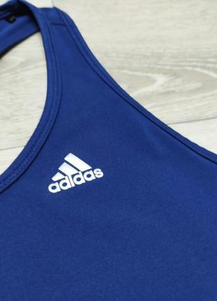 Adidas climalite топ танк спортивна майка синього кольору оригінал6 фото