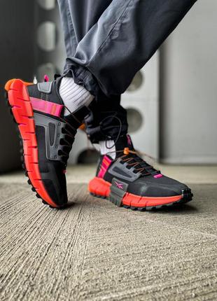 Чоловічі кросівки reebok zig kinetica edge 'black/orange'9 фото