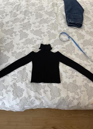 Гольф топ з відкритими плечима zara