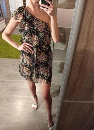 Шифоновое платье в цветочный принт1 фото
