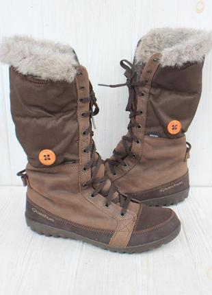 Зимові черевики quechua франція 38,5р непромокаючі1 фото