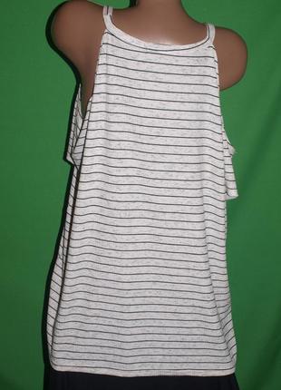 Классная блуза (5-6 хл замеры) с открытыми плечами, в полоску, отлично смотрится4 фото
