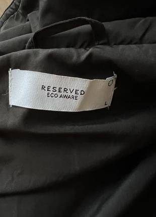 Трендовое пальто куртка плащ черный на поясе весна плащевка l-xl reserved8 фото