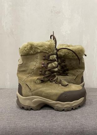 Кожаные зимние ботинки сапоги обуви hi tec waterproof, размер 37 23 см2 фото