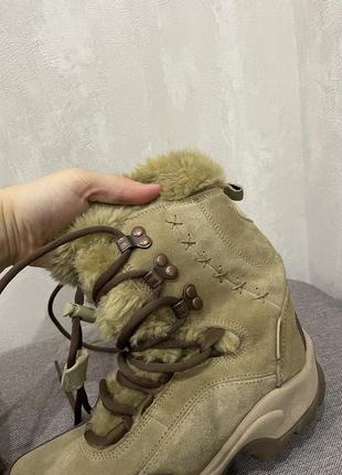 Кожаные зимние ботинки сапоги обуви hi tec waterproof, размер 37 23 см9 фото