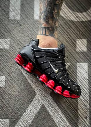 Мужские кроссовки nike shox 'black/red'