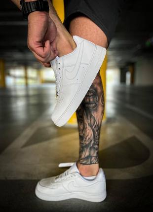 Кроссовки nike air force low "white premium "2 фото