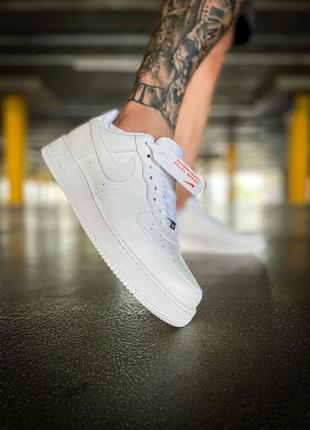 Кроссовки nike air force low "white premium "10 фото