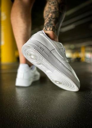 Кроссовки nike air force low "white premium "9 фото