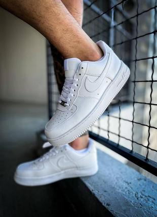 Кроссовки nike air force low "white premium "4 фото