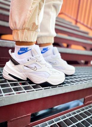 Унисекс кроссовки nike m2k tekno "white/black"