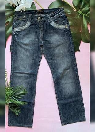 👖синие классические джинсы armani оригинал/прямые синие джинсы/тёмно синие джинсы👖