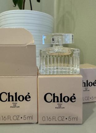 Chloe chloe eau de parfum миниатюра 5 мл.