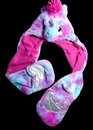 George шапка детская 🦄 Единорог ушанка нарядная шарф шапочка для ребенка