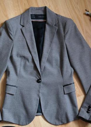 Базовый пиджак-блейзер zara  в стиле preppy2 фото