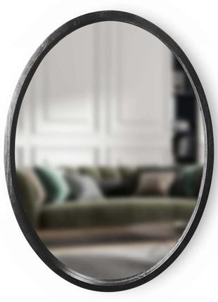 Зеркало овальное luxury wood evolution 45х65 см ясень черный1 фото
