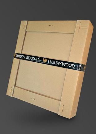 Дзеркало овальне luxury wood evolution 45х65 см ясен чорний4 фото