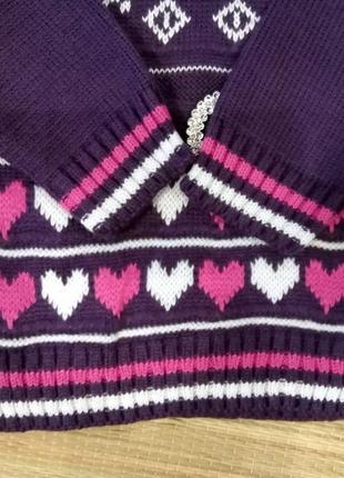 Распродажа свитер туника теплая для девочки 4,5лет турция4 фото