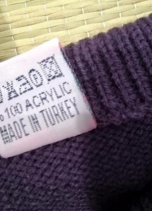 Распродажа свитер туника теплая для девочки 4,5лет турция6 фото