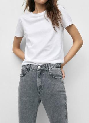 Базовые серые джинсы mom fit от pull&bear - 34, 36, 38, 40, 42, 443 фото