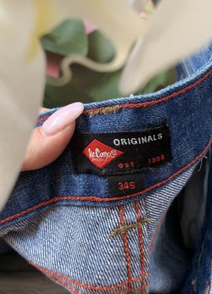 👖синие классические lee cooper оригинал/прямые синие джинсы/синие свободные джинсы👖4 фото