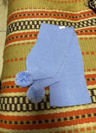 Шарфик шарф блакитний голубий дитячий детский