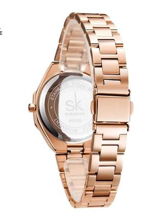 Женские наручные золотые часы розовое золото3 фото