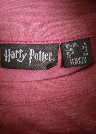 Harry potter. футболка. топ. розовый меланж, вереск.5 фото