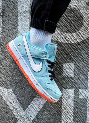 Мужские кроссовки nike sb dunk low gulf "blue orange"