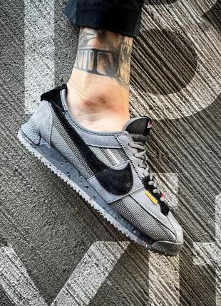 Мужские кроссовки nike cortez x union l.a. "dark grey/black"